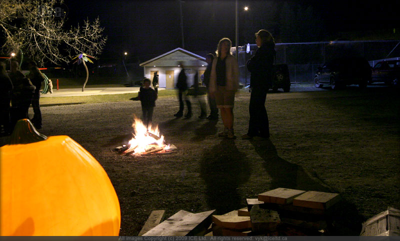 Pumpkins gets an official escort in a fire truck