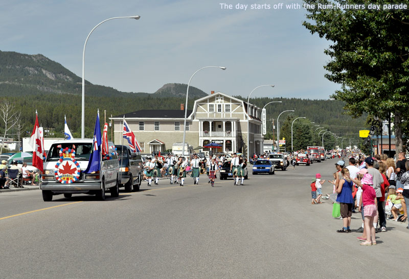 The day starts off with the Rum-Runners day parade