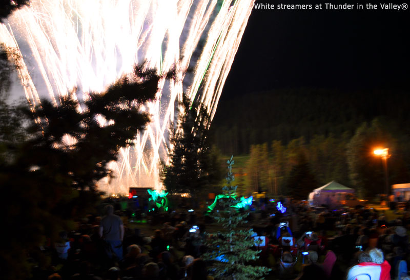 White streamers at Thunder in the Valley