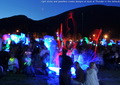 Light sticks and jewellery create designs at dusk at Thunder in the Valley
