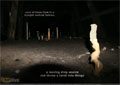 While most ground icicles grow in a straight vertical fashion, a moving drop source can throw a twist into things