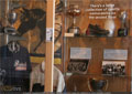 There's a large collection of sports memorabilia on the second floor