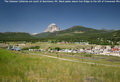 The Coleman Collieries are south of downtown; Mt Ward peeks above Iron Ridge to the left of Crowsnest Mtn