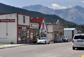 The Flathead Range seen over the west end of downtown Coleman