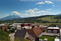 Turtle Mtn sits in the distance in the view of downtown Coleman; looking SE