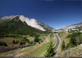 Crowsnest Highway 3 heading west through the Frank Slide