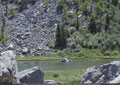 Crowsnest River at the base of the Frank Slide