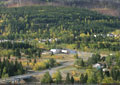 Looking east from Hwy 3 you can see how close the Fire of 2003 was to the town of Hillcrest