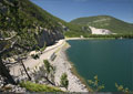 Highway 3 skirts the edge of Crowsnest Lake