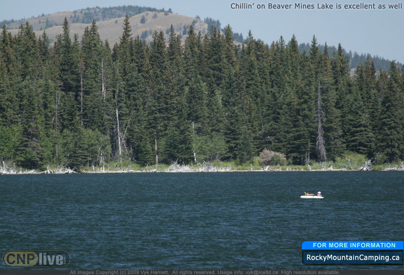 Chillin' on Beaver Mines Lake is excellent as well