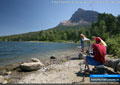 A nice breeze on a sunny day on the shore of Beaver Mines Lake