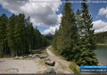 This path runs along the shore of Chinook Lake and connects to a walking path circling the lake