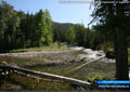 Dutch Creek meanders east from the headwaters to the west
