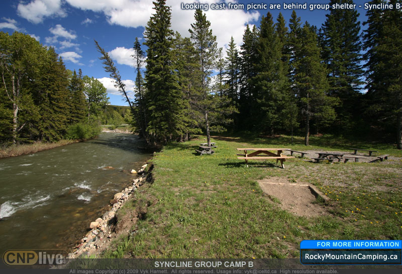 Looking east from picnic are behind group shelter - Syncline B
