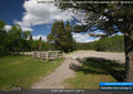 Looking north-east from shelter - wood crib with extra parking behind - Syncline A