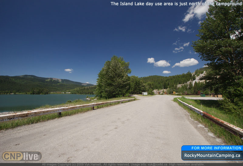 The Island Lake day-use area is just west of the campground