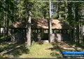 A group shelter at the Livingstone Falls Provincial Recreation Area