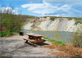 A campsite on the river's edge at Lundbreck Falls Provincial 