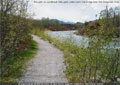 The path to Lundbreck Falls goes underneath the bridge over the 
