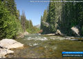 Rocky terrain and dense forests surround the Oldman River Campground