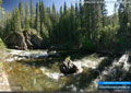 At the bow in the river at Oldman River Campground