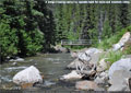 A bridge crossing opens the opposite bank for walks and mountain biking