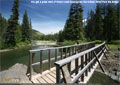 You get a great view of Vicary Creek flowing into Racehorse Creek from the bridge