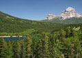 Seven Sisters and Crowsnest Mtn. with Crowsnest Lake in foreground