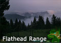 The Flathead Range at dusk, seen from North Coleman